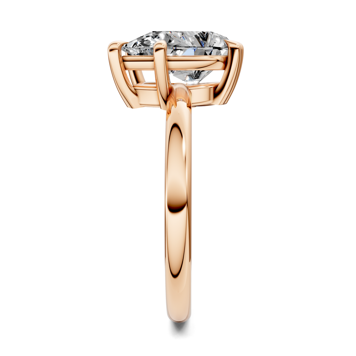 Annie Angled Solitaire Ring