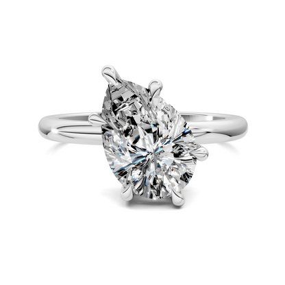 Annie Angled Solitaire Ring