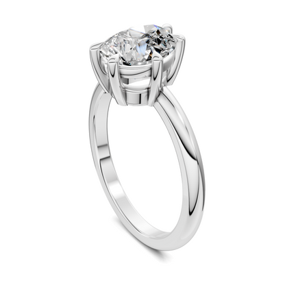 Annie Angled Solitaire Ring