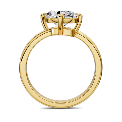 Annie Angled Solitaire Ring