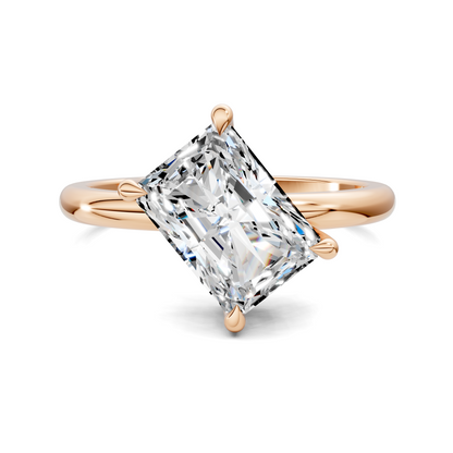 Annie Angled Solitaire Ring