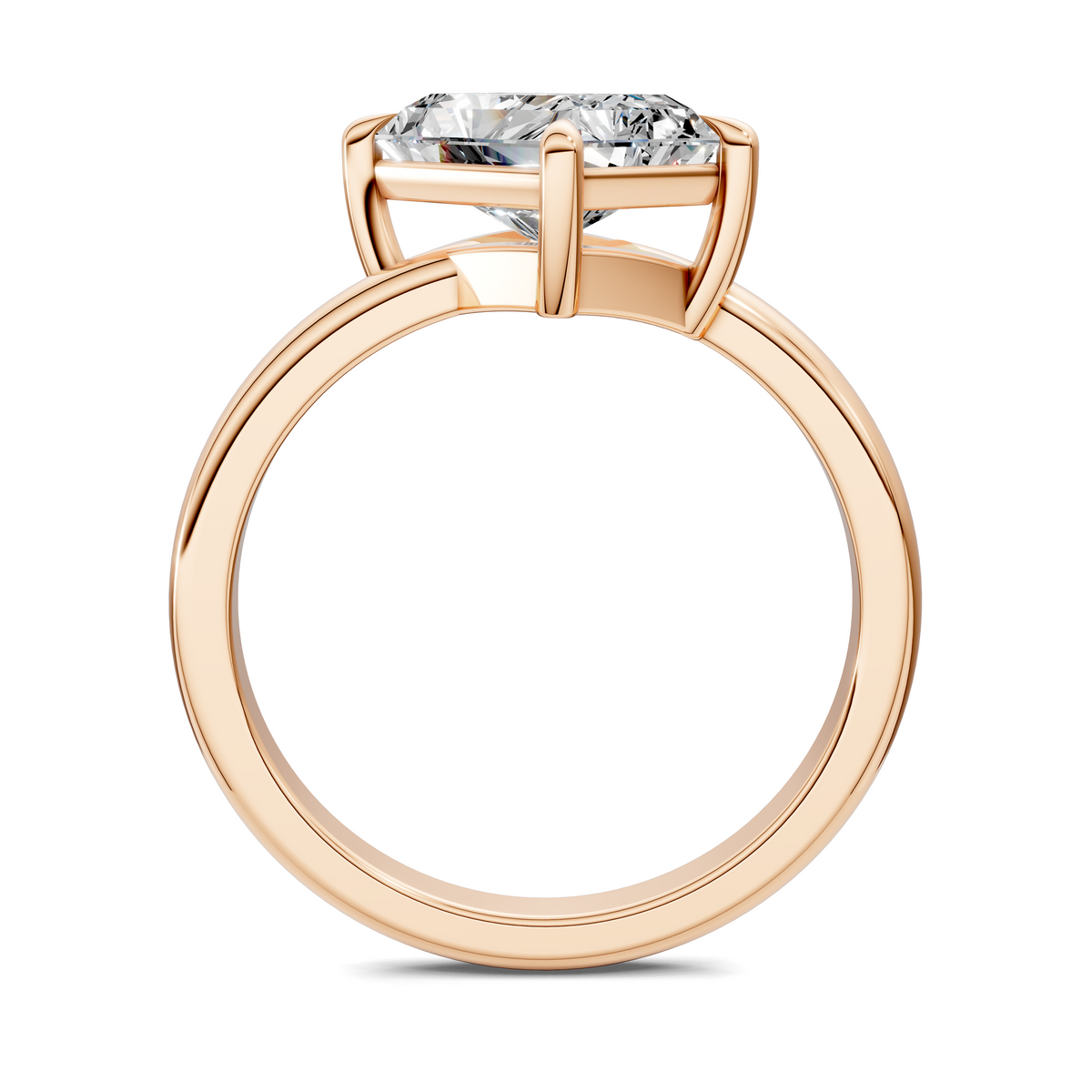 Annie Angled Solitaire Ring