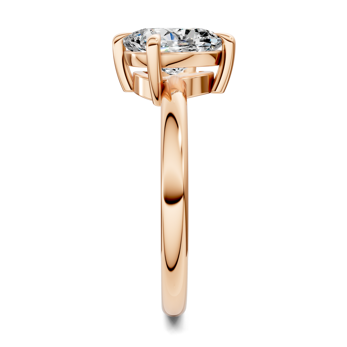 Annie Angled Solitaire Ring