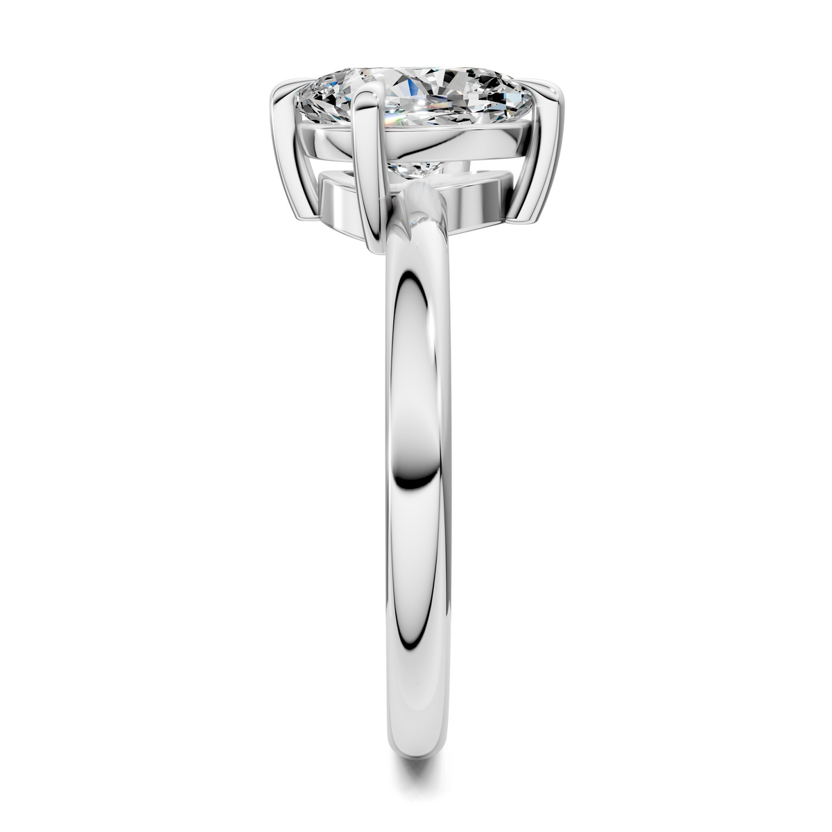 Annie Angled Solitaire Ring