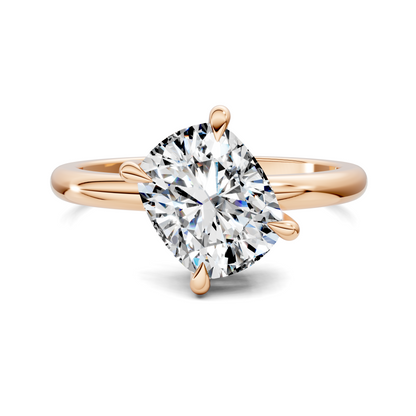 Annie Angled Solitaire Ring