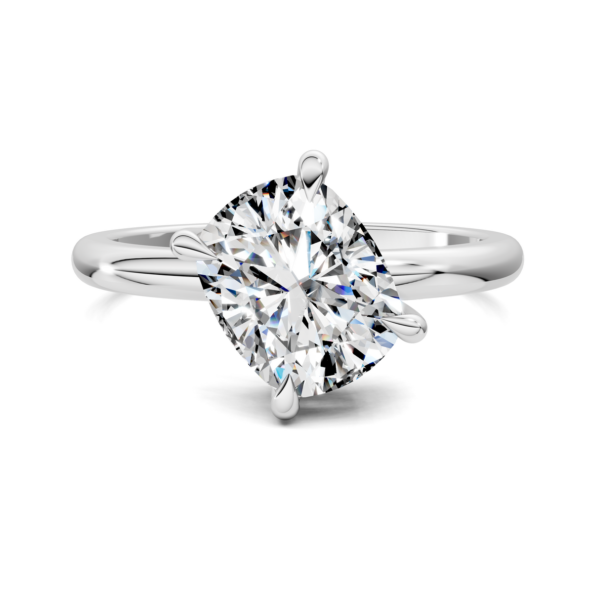 Annie Angled Solitaire Ring