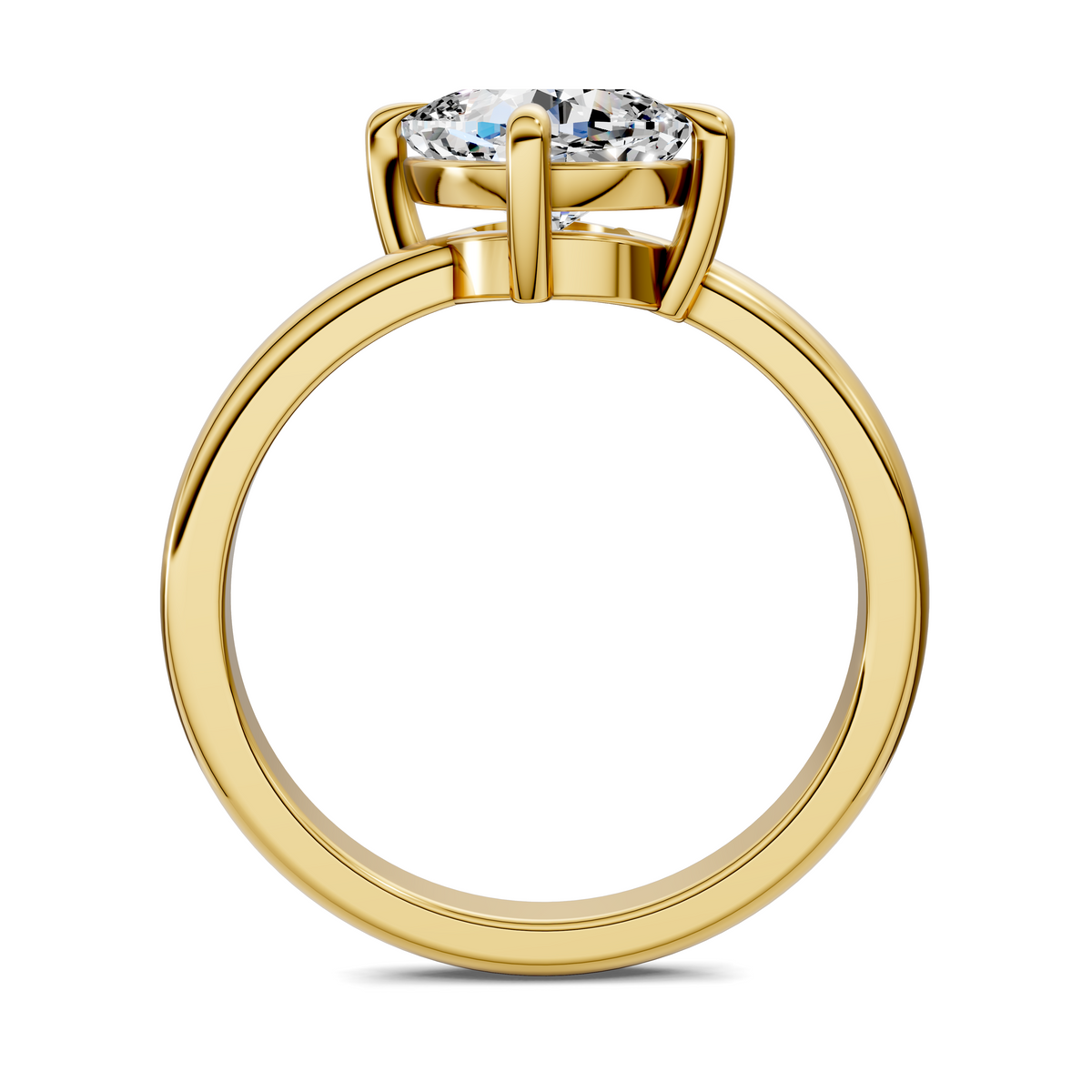 Annie Angled Solitaire Ring