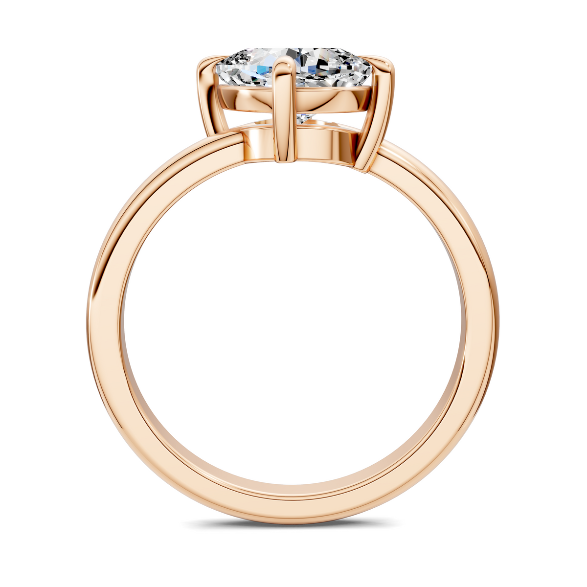 Annie Angled Solitaire Ring