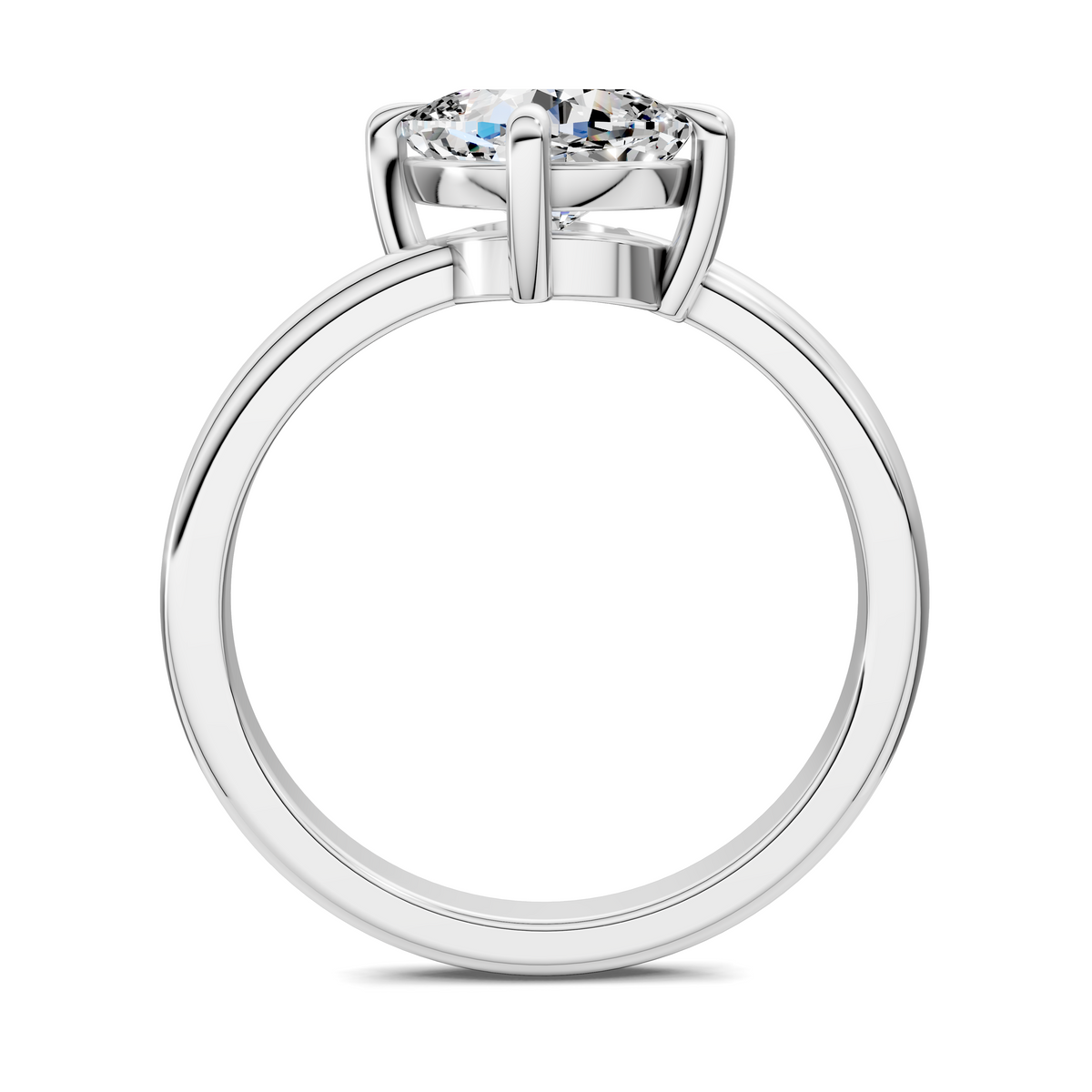 Annie Angled Solitaire Ring