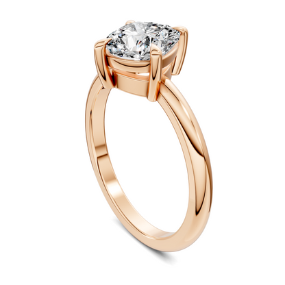 Annie Angled Solitaire Ring