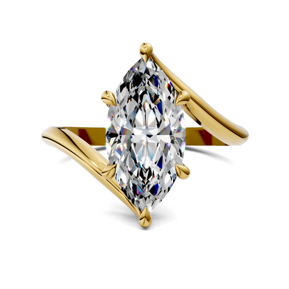 Sylvia Bypass Solitaire Ring