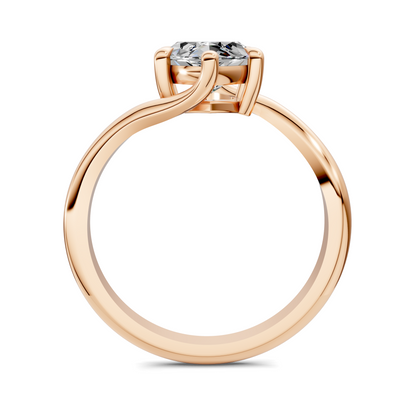 Sylvia Bypass Solitaire Ring