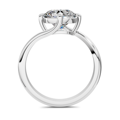 Sylvia Bypass Solitaire Ring