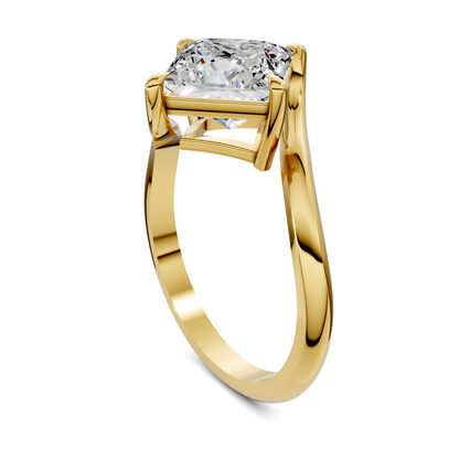 Sylvia Bypass Solitaire Ring
