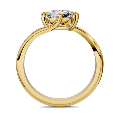 Sylvia Bypass Solitaire Ring