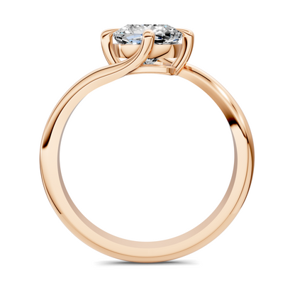 Sylvia Bypass Solitaire Ring