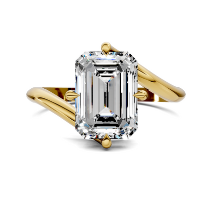 Sylvia Bypass Solitaire Ring