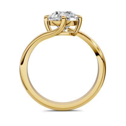 Sylvia Bypass Solitaire Ring