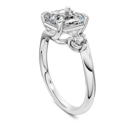 Tiara Bypass Three Stone Ring