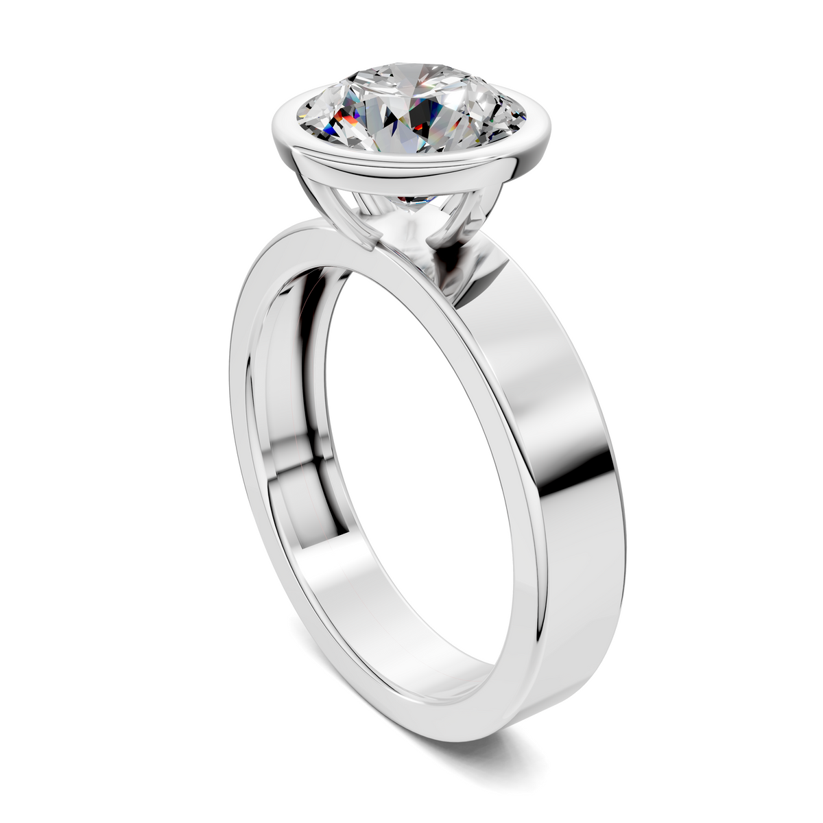 Jackie Bezel Solitaire Ring