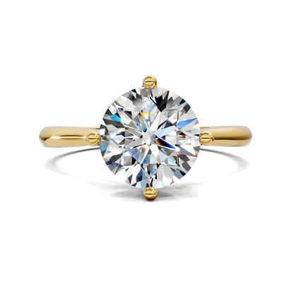 Madison Crisscross Cathedral Solitaire Engagement Ring