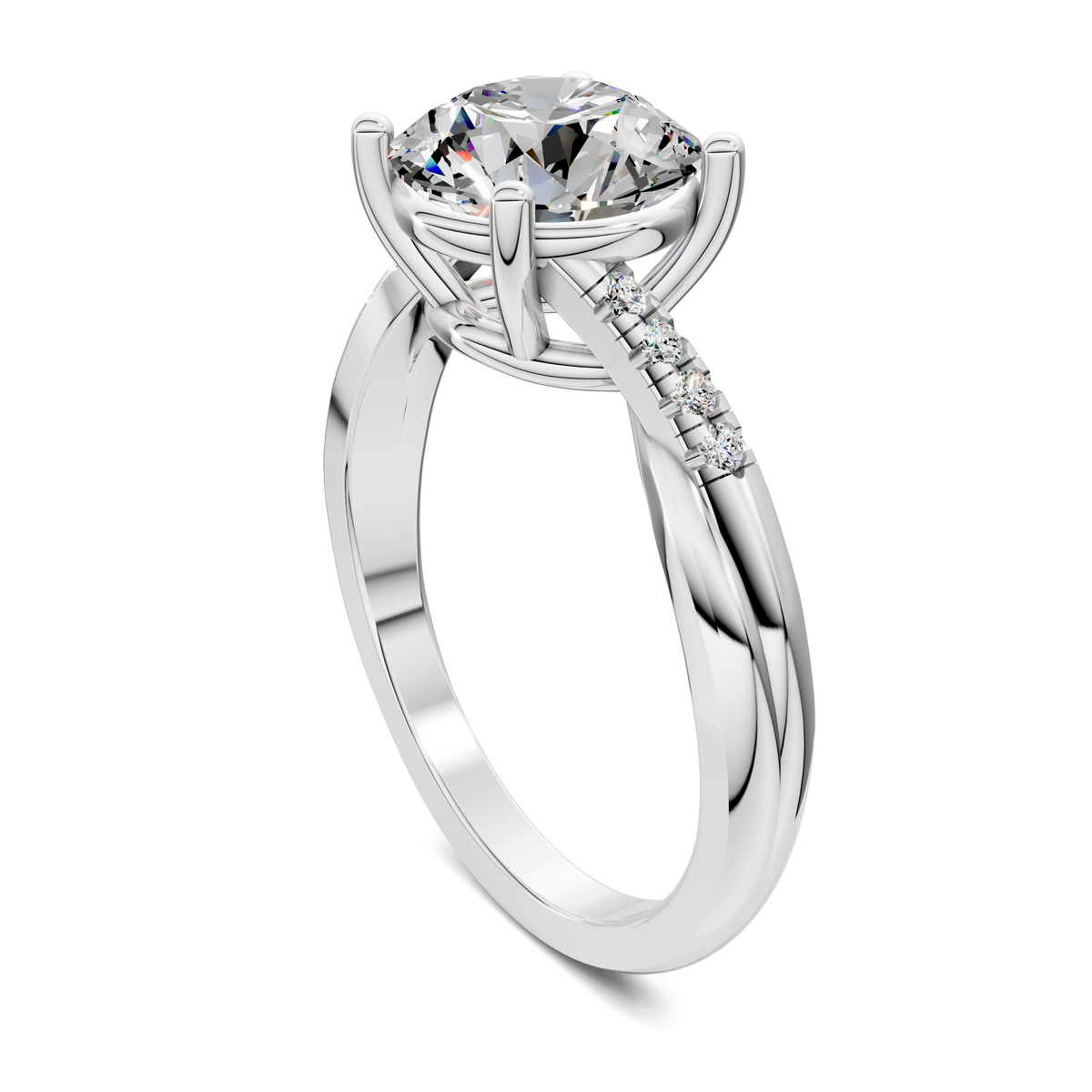 Destiny Twisted Pavé Ring