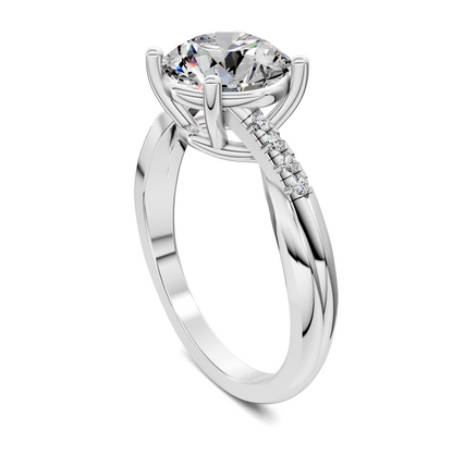 Destiny Twisted Pavé Ring