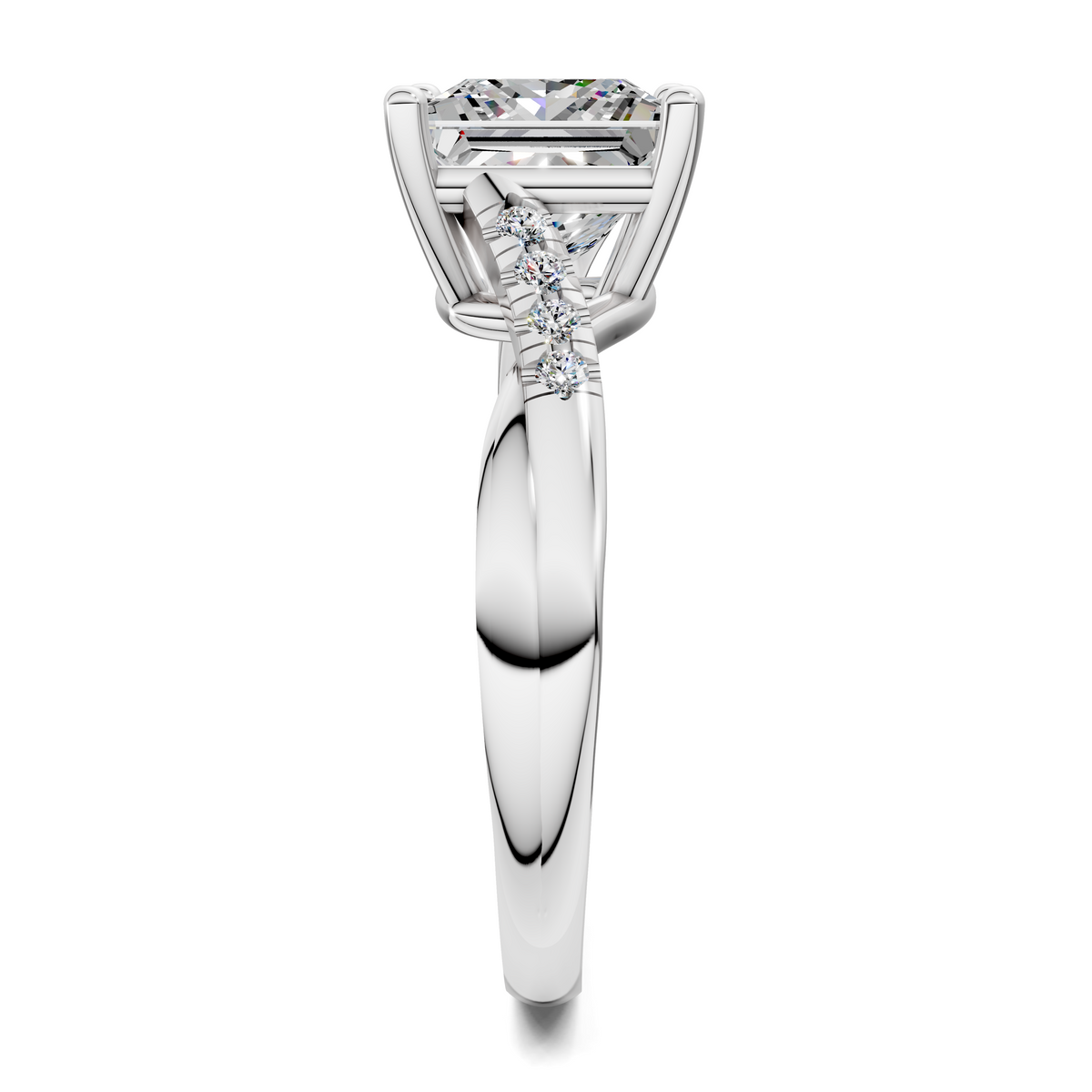 Destiny Twisted Pavé Ring