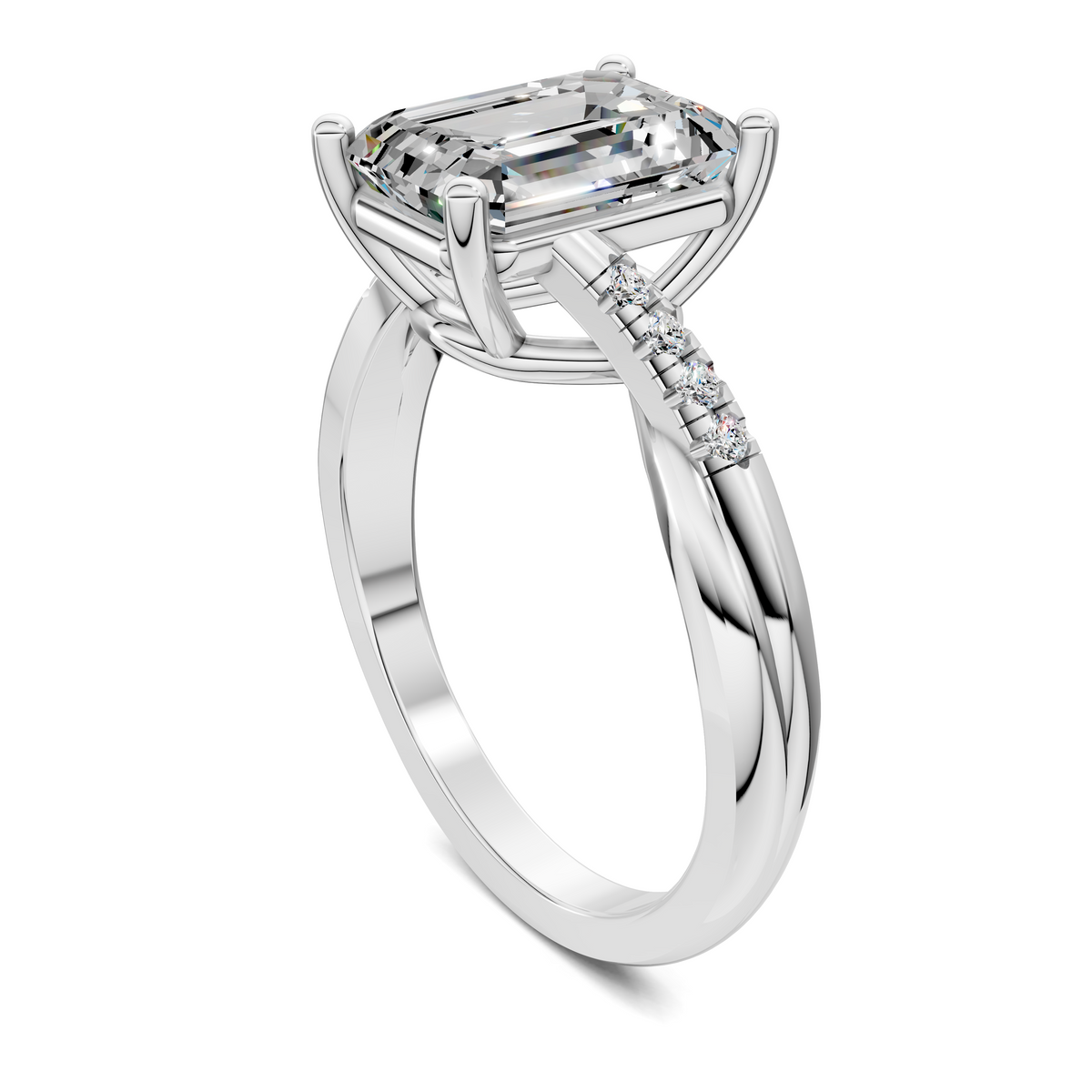 Destiny Twisted Pavé Ring