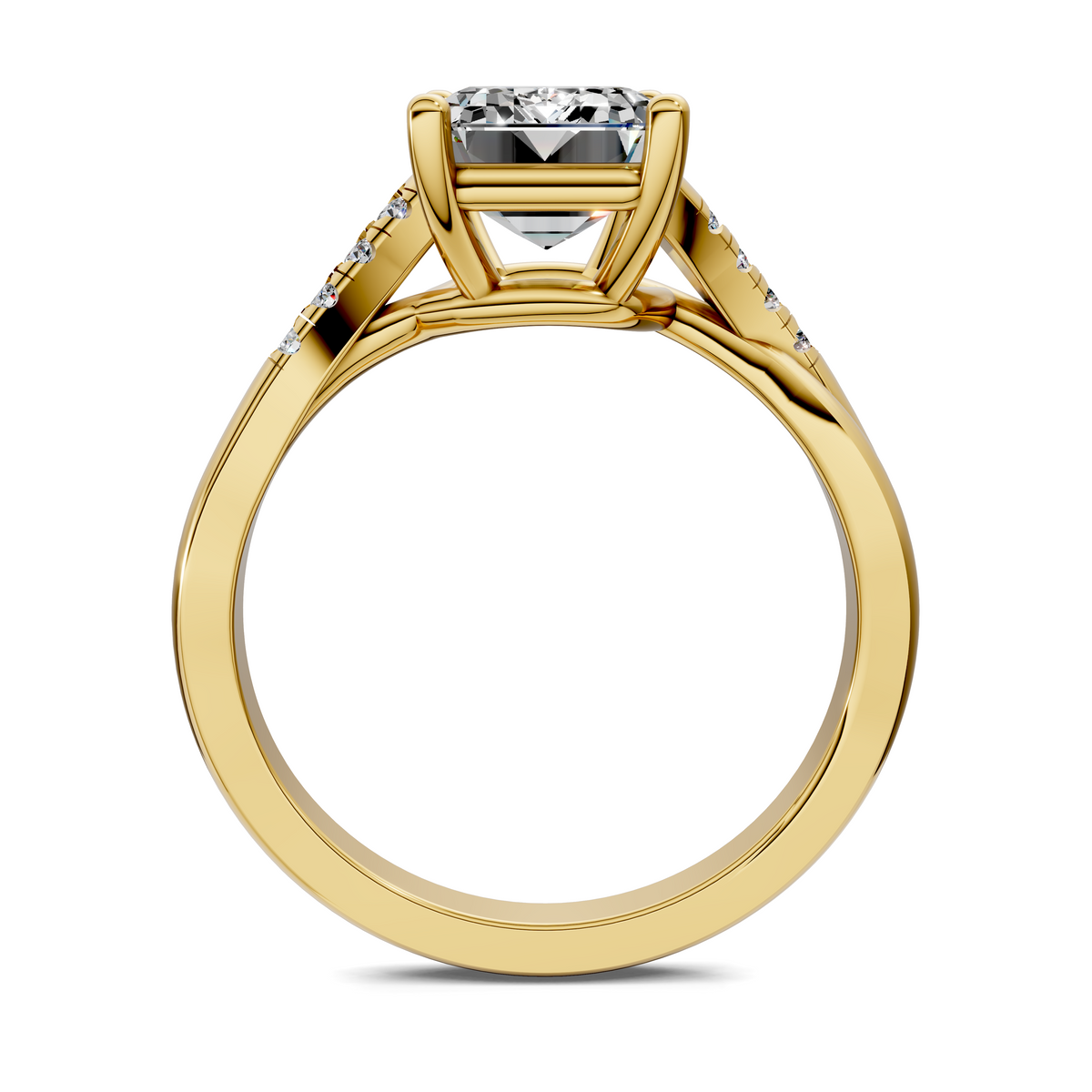 Destiny Twisted Pavé Ring