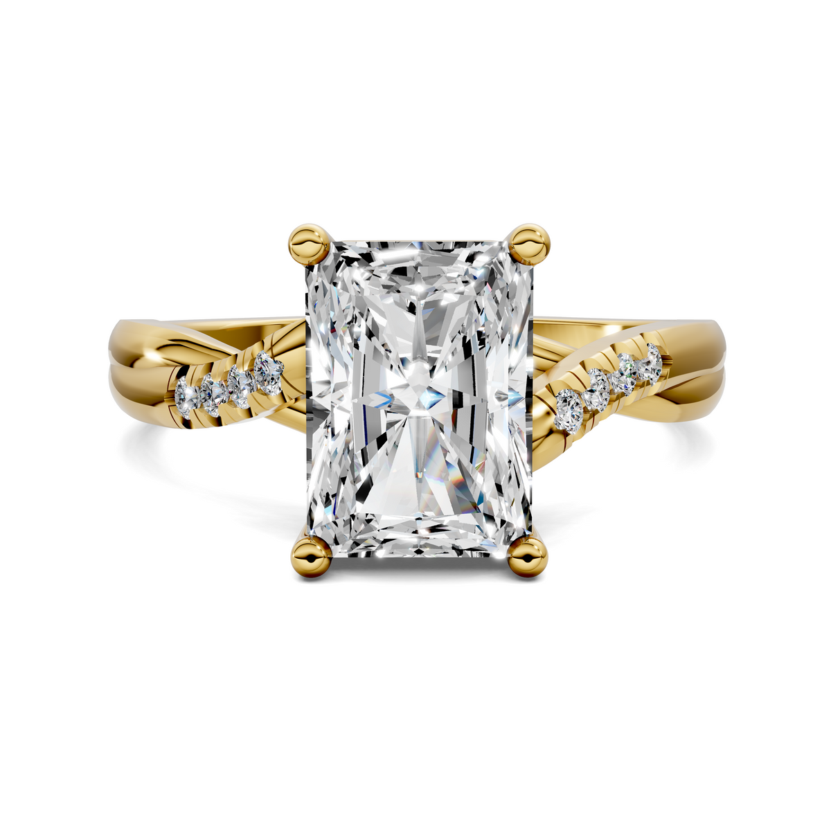 Destiny Twisted Pavé Ring