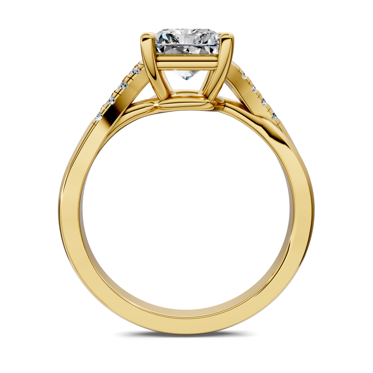 Destiny Twisted Pavé Ring