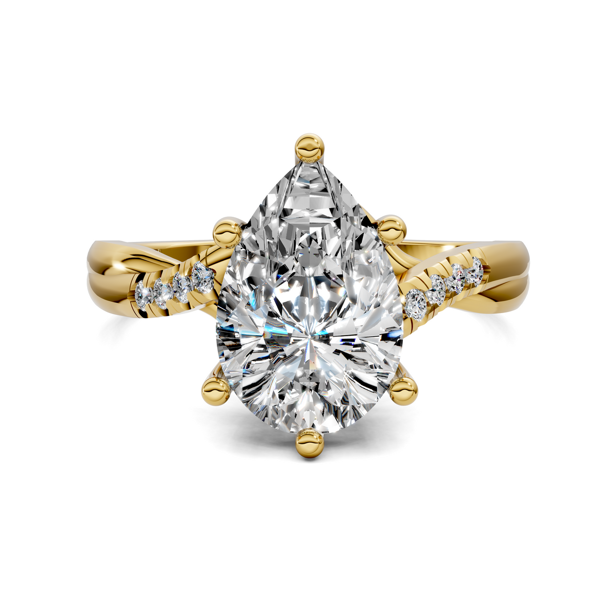 Destiny Twisted Pavé Ring