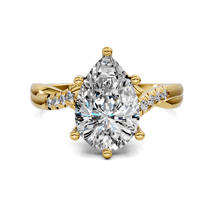 Destiny Twisted Pavé Ring