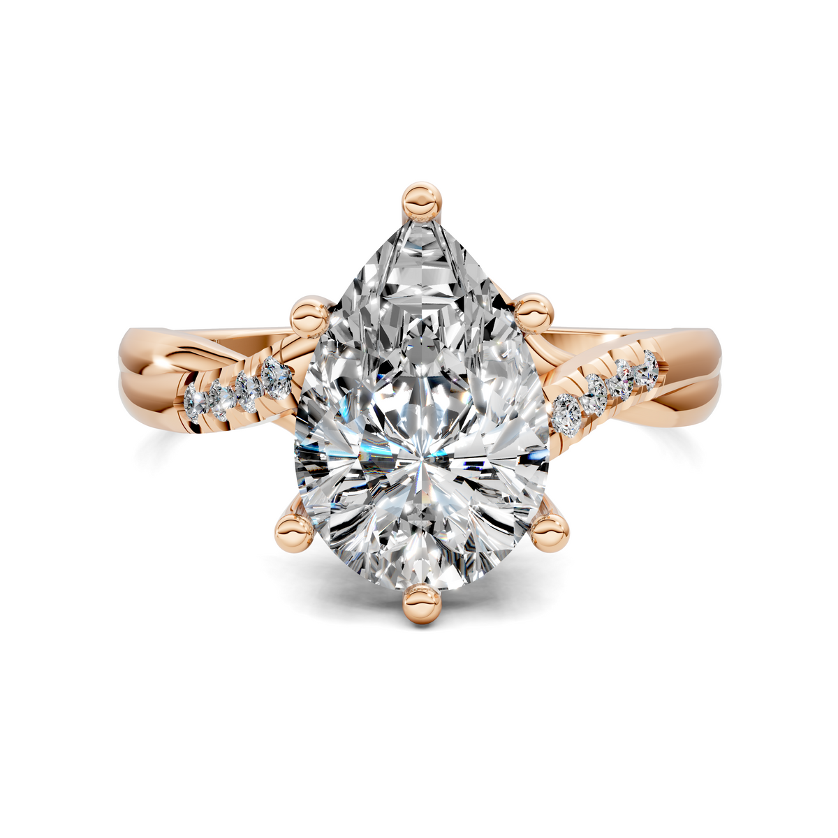 Destiny Twisted Pavé Ring