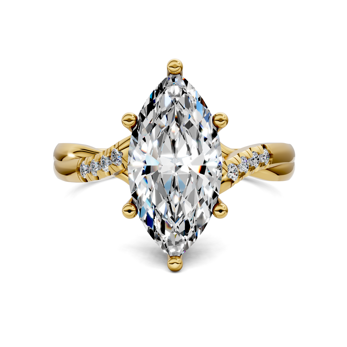 Destiny Twisted Pavé Ring