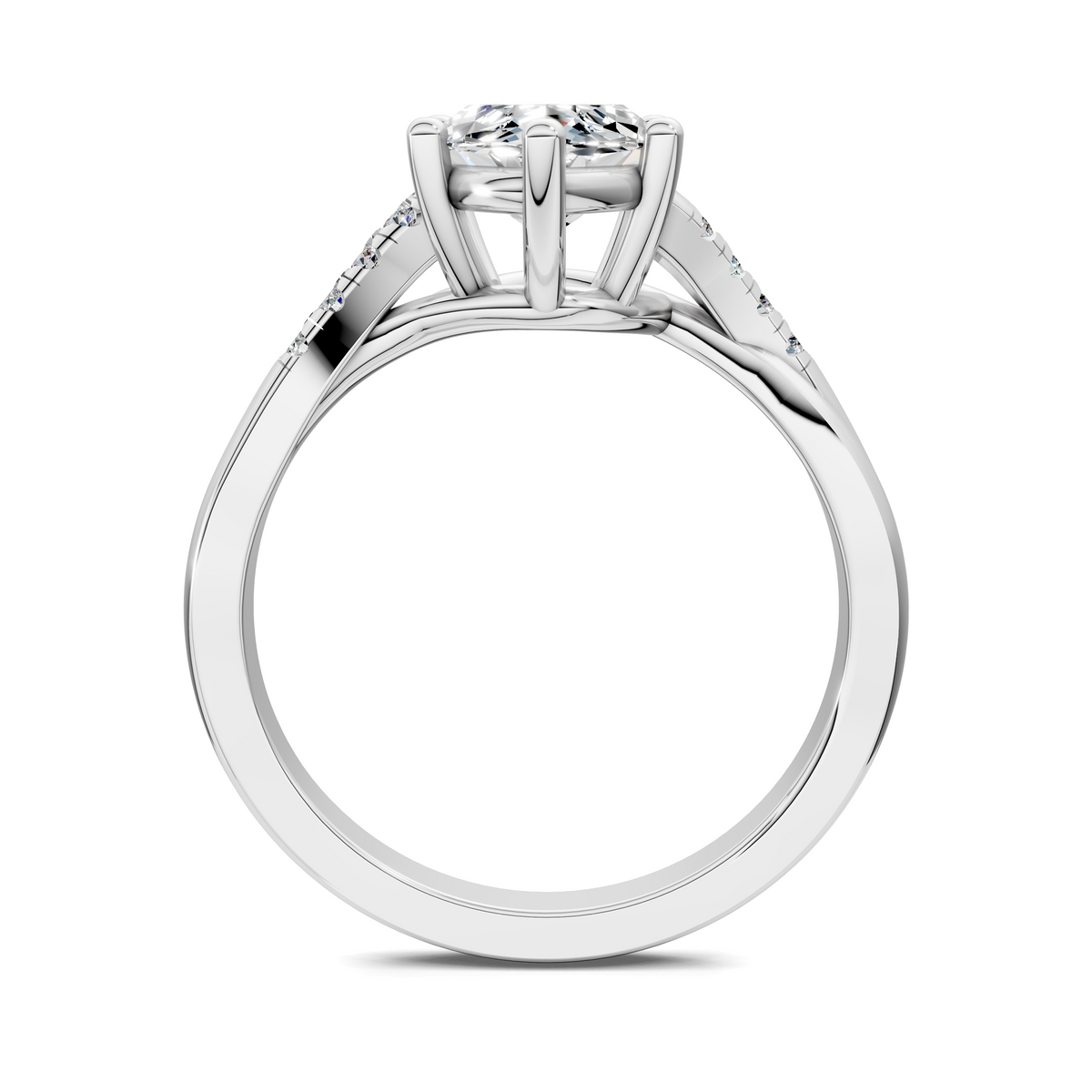 Destiny Twisted Pavé Ring