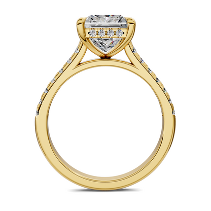 Hollie Hidden Halo Cathedral Pavé Ring