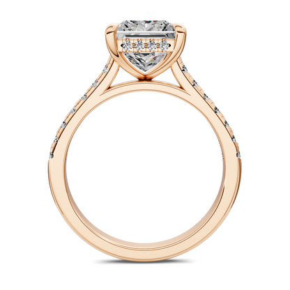 Hollie Hidden Halo Cathedral Pavé Ring