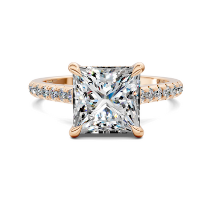 Hollie Hidden Halo Cathedral Pavé Ring