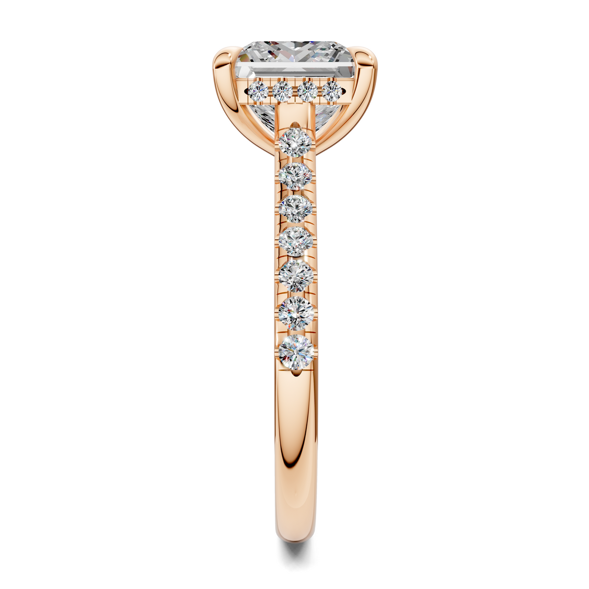Hollie Hidden Halo Cathedral Pavé Ring