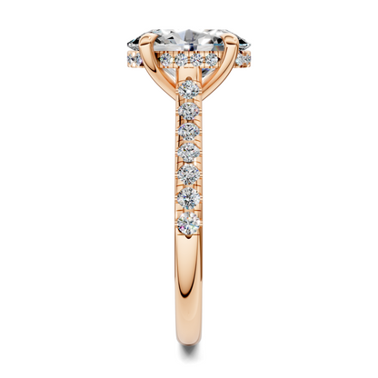Hollie Hidden Halo Cathedral Pavé Ring