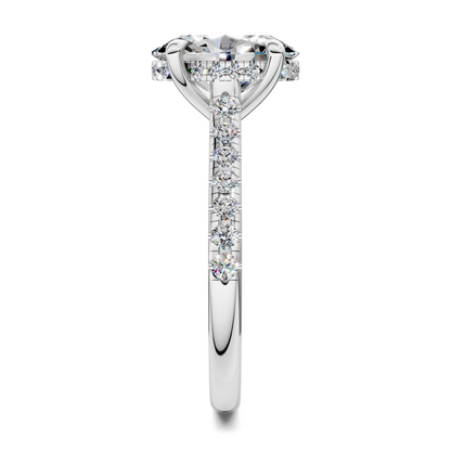 Hollie Hidden Halo Cathedral Pavé Ring