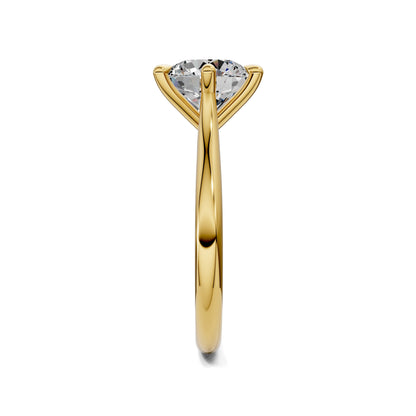 Michelle Solitaire Engagement Ring – 2ct Round Lab Grown Diamond
