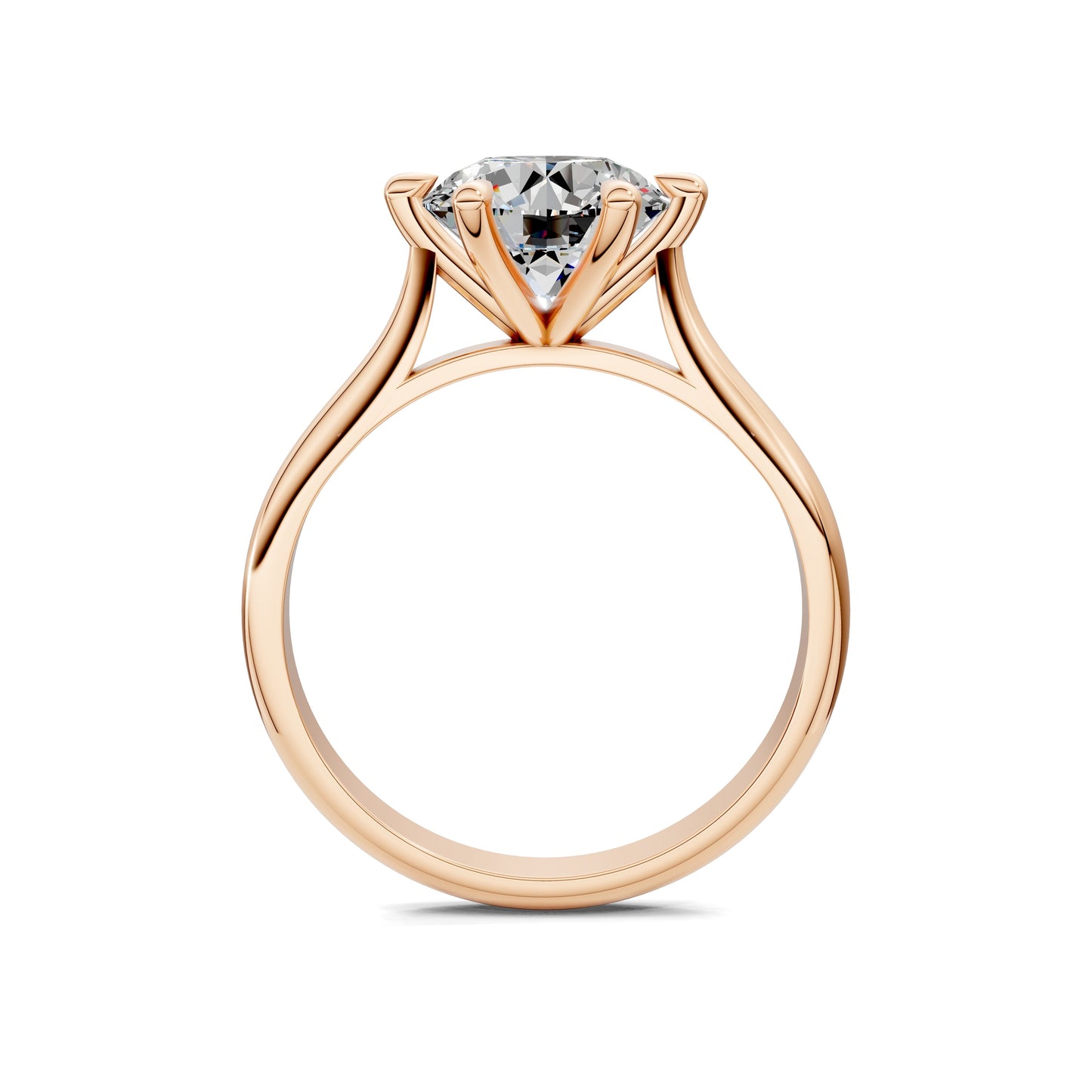 Michelle Solitaire Engagement Ring – 2ct Round Lab Grown Diamond