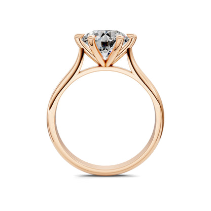 Michelle Solitaire Engagement Ring – 2ct Round Lab Grown Diamond