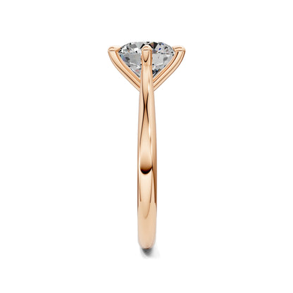 Michelle Solitaire Engagement Ring – 2ct Round Lab Grown Diamond