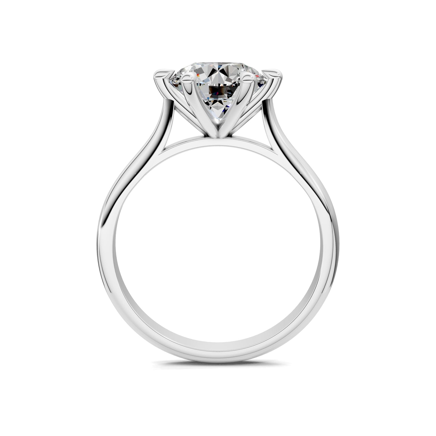 Michelle Solitaire Engagement Ring – 2ct Round Lab Grown Diamond