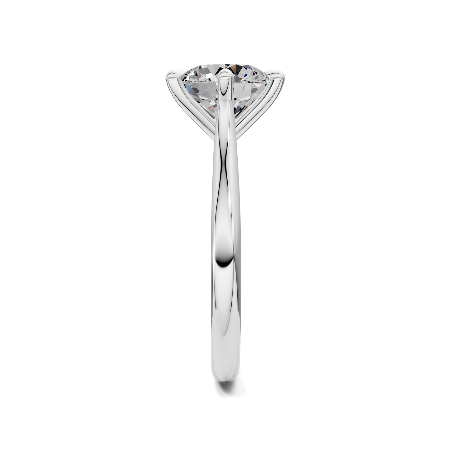 Michelle Solitaire Engagement Ring – 2ct Round Lab Grown Diamond