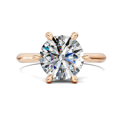 Michelle Solitaire Engagement Ring – 2ct Round Lab Grown Diamond